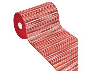 emmevi Tappeto Cucina Bordato Assorbente Tessitura Piatta Multiuso Bagno Camera Stile Bamboo 52X110 Bordeaux