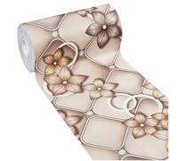 emmevi Tappeto Cucina Gomma Pvc Antimacchia Fiorito Elegante Passatoia Antiscivolo Antisfilo 51x340 Cm