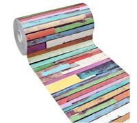 emmevi Tappeto Cucina Gomma Pvc Corsia Antiscivolo Lavabile Antimacchia Listelli Legno Colorati 51x230 Cm