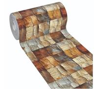 emmevi Tappeto Cucina Gomma Pvc Stampato Alta Risoluzione HD Antimacchia Antiscivolo 51x190 Cemento Rustico