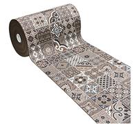 emmevi Tappeto Cucina Mattonella Maiolica Passatoia Antiscivolo MOD.Chalet VIP Dis.30 54X80 Marrone