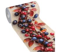 emmevi Tappeto Cucina Mirtilli 3D Gomma Morbida Pvc Passatoia Antimacchia Antiscivolo Antisfilo 51x270 Cm