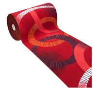 emmevi Tappeto Cucina Moderno Antiscivolo Passatoia Casa Ingresso Lavabile MOD.FAKIRO Dis.25 57X190 Rosso