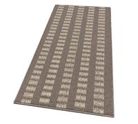 emmevi Tappeto Cucina Morbido 3D Assorbente Lavabile Antiscivolo Passatoia Bordata A Righe 50x75 Beige