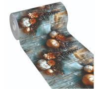 emmevi Tappeto Cucina Natale Pvc Alta Risoluzione Antimacchia Antiscivolo Passatoia Natalizia 51x180 Dis_H