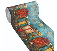 emmevi Tappeto Cucina Natale Pvc Alta Risoluzione Antimacchia Antiscivolo Passatoia Natalizia 51x230 Dis_G