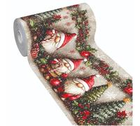 emmevi Tappeto Cucina Natale Pvc Alta Risoluzione Morbido Antimacchia Antiscivolo Natalizio 51x300 Dis_C