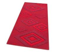 emmevi Tappeto Cucina Rombi Tridimensionali 3D Assorbente Morbido Moderno Antiscivolo 50x90 Bordeaux