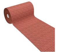 emmevi Tappeto Cucina Tinta Unita Striato Bordato Assorbente Passatoia Casa Antiscivolo 54x280 Cm Bordeaux