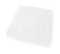 emmevi Tappeto Doccia Vasca Bagno Ventose Superficie Ruvida Antiscivolo Profumato Mod.NORMAL 53X53 BIANCO