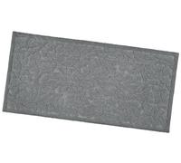 emmevi Tappeto Morbido Cotone Tinta Unita Scendiletto Bagno Assorbente Antiscivolo 63x140 Grigio Scuro
