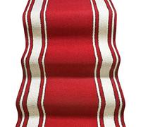 emmevi Tappeto Scala Passatoia Ingresso Corsia Rivestimento Scale Antiscivolo MOD.Linda 67X750 Bordeaux