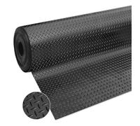 emmevi Tappeto Zerbino Gomma Isolante Antiscivolo Copri Rivesti Pavimento Varie Misure Nero MOD.ZERBINO LAMIERA Gomma 120x300