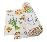 emmevi Telo Arredo Copridivano Cotone Copri Tutto Letto Gran Foulard Multiuso Country Lavanda 170X280 Cm