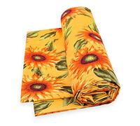 Telo Arredo Copri Tutto Girasoli Cotone Copridivano Letto Gran Foulard Multiuso