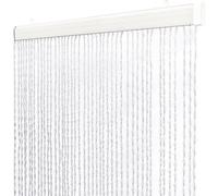 emmevi Tenda Antimosche Filo Intrecciato Gomma PVC Moschiera Finestra Porta Ingresso 100x220 Cm Trasparente
