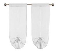emmevi Tende Pacchetto Regolabile Coppia Porta Finestra A Vetro Mod.TENDA_PACCHETTO 1 CONF 60X150 BIANCO