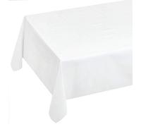 emmevi Tovaglia Antimacchia Cerata Bianca Neutra Plastificata Retro Felpato 12 Misure Copri Tavolo Cucina su Misura MOD.Favola 45 140x200cm