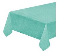 emmevi Tovaglia Cotone Cucina Morbida Copritavolo Tinta Unita Pastello Mod.GREASE DIS_19T 135X230 TURCHESE