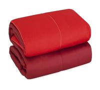 emmevi Trapunta Piumone Invernale Double Face 250gr Ufficiali Coperta Calda Letto 1 Piazza e Mezza Bordeaux