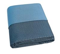 emmevi Trapuntino Copriletto Double Face Mezza Stagione Coperta Trapunta Leggera 1 Piazza e Mezza Blu