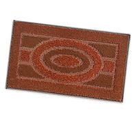 emmevi Zerbino Asciugapassi Ingresso Tappeto Antiscivolo Mod.GOLD DIS_2 50X80 RETTANGOLARE ARANCIONE