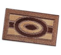 emmevi Zerbino Asciugapassi Ingresso Tappeto Antiscivolo Morbido Mod.GOLD DIS_2 50X80 RETTANGOLARE MARRONE