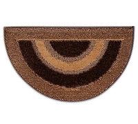 emmevi Zerbino Asciugapassi Vellutato 40x70cm Tappeto Ingresso Antiscivolo MOD.Gold Dis_2 SEMILUNA Marrone