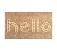 emmevi Zerbino Cocco 3D Moderno 40x70 Cm Antiscivolo Tappeto Rettangolare Porta Ingresso Entrata (B)