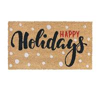 emmevi Zerbino Cocco Natale Auguri 40x70 Antiscivolo Tappeto Ingresso MOD.Cocco Natale Rettangolare New (G)