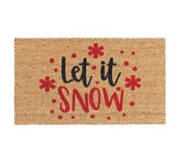 Zerbino cocco natalizio natale 40x70 ingresso antiscivolo addobbi auguri feste