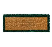 emmevi Zerbino Cocco Naturale più Misure Porta Casa Ingresso Antiscivolo MOD.Cocco Bordo Salva 27x70 Verde