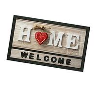 emmevi Zerbino Ingresso 40x70 Asciugapassi Antiscivolo Moderno Shabby Chic mod.FORMAT PRINT RETTANGOLARE (A)