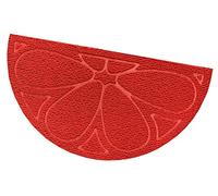 emmevi Zerbino Ingresso Porta Morbido Tappeto Asciugapassi Assorbente Antiscivolo mod.ELBA SEMILUNA ROSSO 40x70 cm