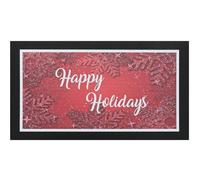 emmevi Zerbino Natalizio Gomma Sostenibile 40x70 Cm Tappeto Asciugapassi Natale Ingresso Antiscivolo DIS_C