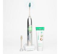 emmi-dent Platinum Spazzolino Elettrico a Ultrasuoni (Kit Holo) I 96 milioni di oscillazioni multifrequenza al minuto I Pulizia dei denti senza sfregamento I Durata della batteria fino a 15 giorni