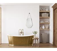 EMMI SPECCHIO SFACCETTATO CORNICE DA APPENDERE 48,5X66CM BORDO ORO