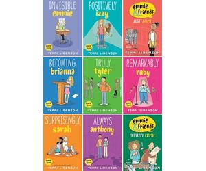 Emmie & Friends Graphic Novel Series 9 Books Collection Set by Terri Libenson - Invisible Emmie, Positively Izzy, Just Jaime, Becoming Brianna, Truly ... Sarah, Always Anthony & Entirely Emmie