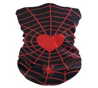 Emo Love Heart Spiderweb Gothic Uomo Donna Headwrap Lavabile Ghetta da Collo Durevole Cerchietto per Capelli per Pesca Bambini Arrampicata