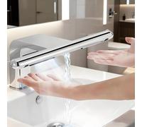 emobwdy Asciugamani Elettrico Automatico Ad Alta velocità 2 in 1,Lavaggio E Asciugatura,Senza Contatto,Motore Ad Aria A Getto d'Aria Alta velocità,Calda 42°C/Fredda 33°C,per Lavelli Sottotop