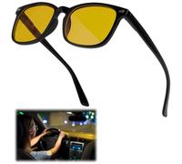 eModwey Occhiali polarizzati per la visione notturna da uomo e da donna - Lenti gialle per ridurre l'abbagliamento, visibilità migliorata durante la notte e in condizioni di scarsa illuminazione