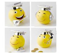 Emoji Emoticon Salvadanaio resina TOCCO LAUREA idea regalo 09L2