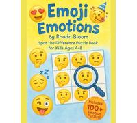 Emoji Emotions: Spot the Difference Puzzle Book for Kids Ages 4-8 - Build Focus, Feelings & Fun!