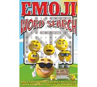 Emoji Word Search: Easy To Read Print With 50+ Puzzles About Emojis, And Everything Else Under The Sun | 6x9 inch, 110 pages | Gift For Holidays, Vacations, and Spare Time