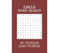 Emoji Word Search Puzzle Book: Word Searches with Easy to Read Print about Emojis | 6x9 inches, 110 pages | 50+ Puzzles ... Gift for Vacations, Holidays, and Free Times