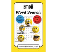 Emoji Word Search Puzzle Book: Word Searches with Easy to Read Print about Emojis, Emoticons, Digital Expressions and More | 6x9 inches, 110 pages | ... Gift for Vacations, Holidays and Free Times
