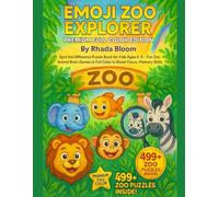 Emoji Zoo Explorer - Premium Full Color Edition: Spot the Difference Puzzle Book for Kids Ages 4-8 - Fun Zoo Animal Brain Games in Full Color to Boost Focus, Memory & Observation Skills