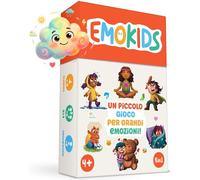 EmoKids - Gioco delle Emozioni per Bambini (4-10 anni) - 55 Carte Illustrate + 8 Mini-Giochi - Educazione Emotiva e CNV - Comprendere, Nominare e Gestire le Emozioni - Metodo Montessori