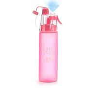 Emopeak Y1, Borraccia sportiva da 580 ml, con nebulizzatore spray, per idratazione all'aperto, approvata dalla FDA, senza BPA, 580 ml, colore: rosa satinato, 580 ml
