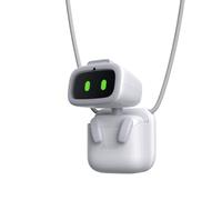 EMOPET Aibi Pocket Pet - Robot indossabile | Compagno AI con comandi vocali, interazione emotiva, canto e danza | Si attacca magneticamente ovunque | Ultra portatile